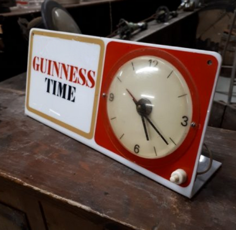 Rare Antique Guinness Clock 1967