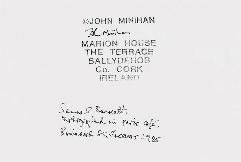 JOHN MINIHAN - Samuel Beckett - Paris 1985