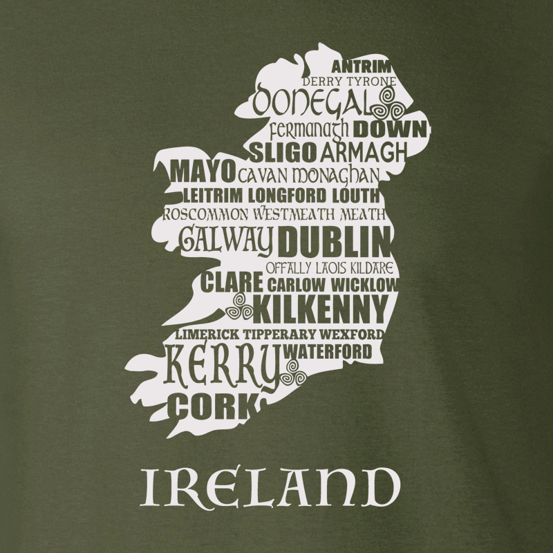 Ireland Map T-shirt